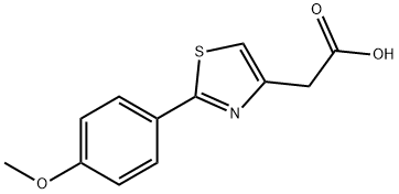 2-[2-(4-METHOXYPHENYL)-1,3-THIAZOL-4-YL]ACETIC ACID Struktur