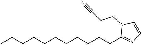 1-(2-シアノエチル)-2-ウンデシルイミダゾール 化学構造式