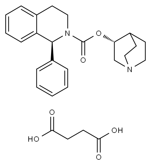 索利那新琥珀酸盐, 242478-38-2, 结构式