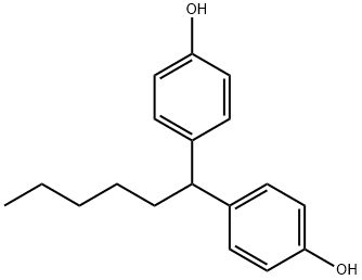 4,4'-hexylidenebisphenol Structure