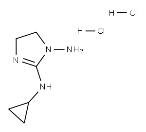 1H-Imidazole-1,2-diamine,N2-cyclopropyl-4,5-dihydro-,dihydrochloride(9CI) Structure