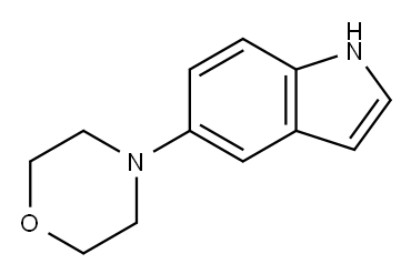 1H-Indole, 5-(4-Morpholinyl)- Structure
