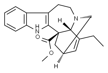 [2α,5β,6α,18β,(+)]-3,4-ジデヒドロイボガミン-18-カルボン酸メチル