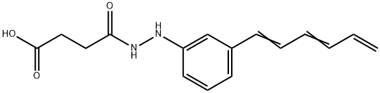 3-[[2-[3-(1,3,5-Hexatrienyl)phenyl]hydrazino]carbonyl]propanoic acid Structure