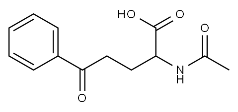 2-acetamido-5-oxo-5-phenyl-pentanoic acid Structure