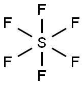 Sulfur hexafluoride Struktur