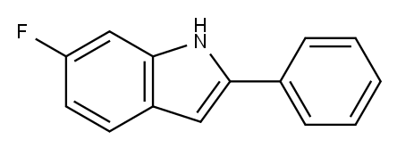 1H-INDOLE, 6-FLUORO-2-PHENYL- Structure