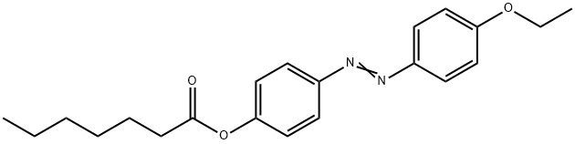 Heptanoic acid p-(p-ethoxyphenylazo)phenyl ester Structure