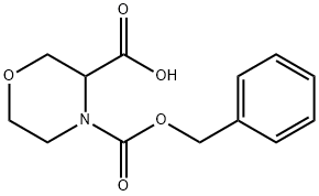 4-CBZ-MORPHOLINE-3-CARBOXYLIC ACID Structure