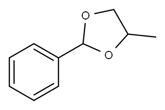 Benzaldehyde propylene glycol acetal Structure