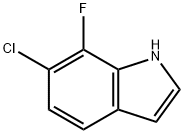 1H-Indole, 6-chloro-7-fluoro- Structure