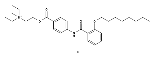 オチロニウムブロミド 化学構造式