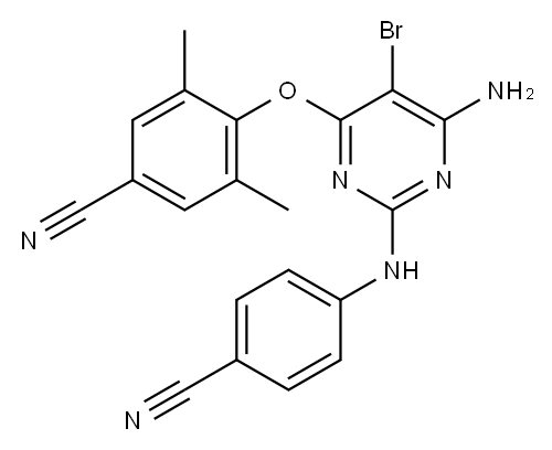 エトラビリン 化学構造式