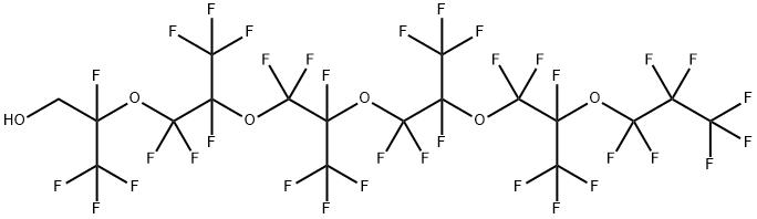 1H,1H-PERFLUORO(2,5,8,11,14-PENTAMETHYL-3,6,9,12,15-OXAOCTADECAN-1-OL) Structure