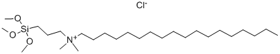 Dimethyloctadecyl[3-(trimethoxysilyl)propyl]ammonium chloride Structure