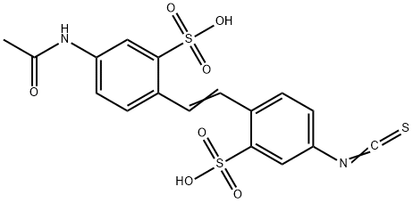 4-Acetamido-4'-isothiocyanatostilbene-2,2'-disulfonic Acid Structure