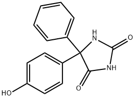 5-(4-HYDROXYPHENYL)-5-PHENYLHYDANTOIN Structure