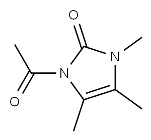 2H-Imidazol-2-one, 1-acetyl-1,3-dihydro-3,4,5-trimethyl- (9CI) Structure