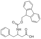 3-(9 H-FLUOREN-9-YLMETHOXYCARBONYLAMINO)-4-PHENYL-BUTYRIC ACID Structure