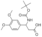 3-TERT-BUTOXYCARBONYLAMINO-3-(3,4-DIMETHOXY-PHENYL)-PROPIONIC ACID Struktur