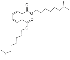 フタル酸ジイソノニル (分岐鎖異性体混合物) 化学構造式