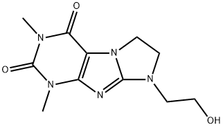 2,3,4,6,7,8-Hexahydro-1,3-dimethyl-8-hydroxyethyl-1H-imidazo(2,1-f)pur ine-2,4-dione|