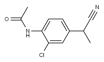 2-(4-ACETAMINO-3-CHLOROPHENYL)PROPIONITRILE|2'-氯-4'-(1-氰乙基)乙酰苯胺
