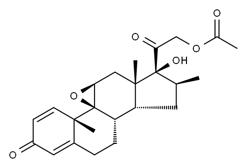 21-O-Acetyl DexaMethasone 9,11-Epoxide Structure