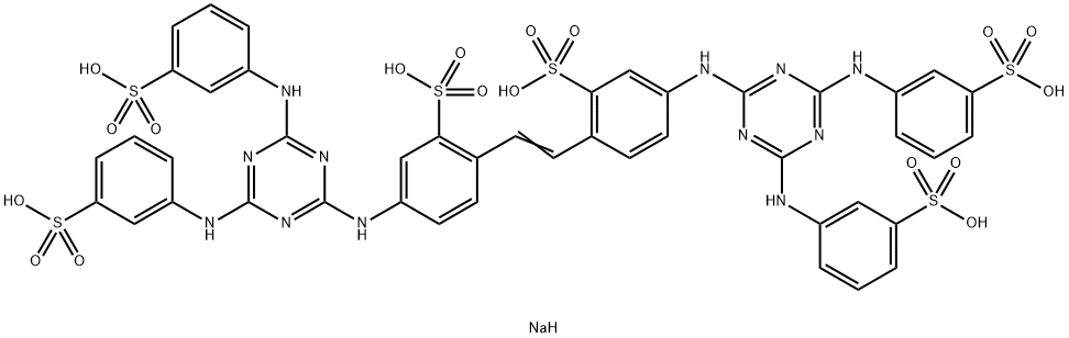 hexasodium 4,4'-bis[[4,6-bis(m-sulphonatoanilino)-1,3,5-triazin-2-yl]amino]stilbene-2,2'-disulphonate Structure