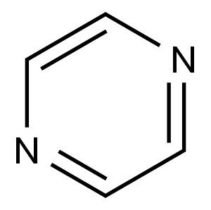 ピラジン 化学構造式