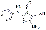 1H-Furo[2,3-c]pyrazole-4-carbonitrile,  5-amino-2,3-dihydro-3-oxo-1-phenyl- 结构式