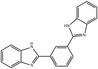 1,3-ジ(1H-ベンゾ[D]イミダゾール-2-イル)ベンゼン 化学構造式