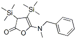 2(3H)-Furanone,  5-[methyl(phenylmethyl)amino]-3,4-bis(trimethylsilyl)- Structure