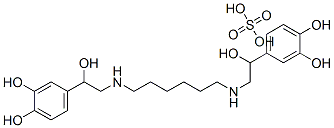 4,4'-[hexane-1,6-diylbis[imino(1-hydroxyethylene)]]dipyrocatechol sulphate Structure