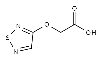 Acetic acid, (1,2,5-thiadiazol-3-yloxy)- (9CI) Structure