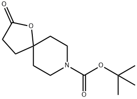 tert-butyl 2-oxo-1-oxa-8-azaspiro[4.5]decane-8-carboxylate Struktur