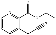 3-(氰基甲基)吡啶甲酸乙酯, 301666-62-6, 结构式