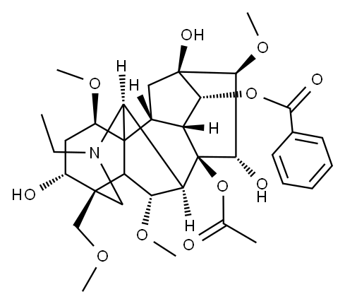 アコニチン 化学構造式