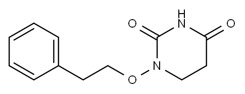 2,4(1H,3H)-Pyrimidinedione, 5,6-dihydro-1-phenethyloxy-|