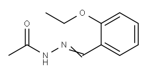 Acetic acid, [(2-ethoxyphenyl)methylene]hydrazide (9CI) Structure