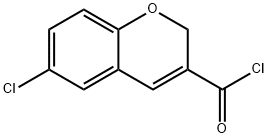 6-氯-2H-二苯并呋喃-3-羰酰氯, 306935-54-6, 结构式