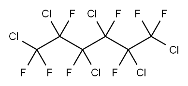 1,2,3,4,5,6-Hexachloro-1,1,2,3,4,5,6,6-octafluorohexane Structure