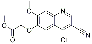 Acetic acid, 2-[(4-chloro-3-cyano-7-Methoxy-6-quinolinyl)oxy]-, Methyl ester Structure