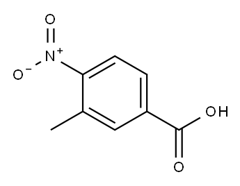3-甲基-4-硝基苯甲酸, 3113-71-1, 结构式