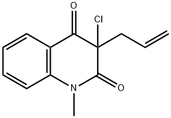 2,4(1H,3H)-Quinolinedione,  3-chloro-1-methyl-3-(2-propenyl)-  (9CI) Structure