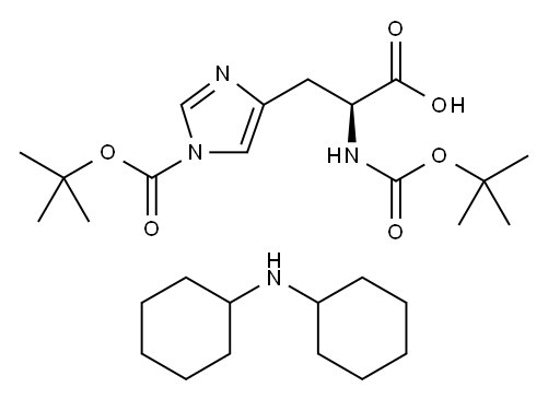 BOC-HIS(BOC)-OH DCHA|双叔丁氧羰酰基组氨酸二环己胺盐