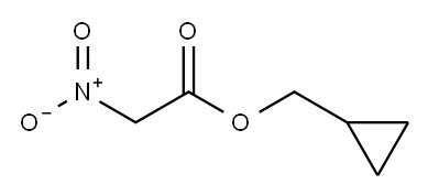Acetic acid, nitro-, cyclopropylmethyl ester (9CI) Structure