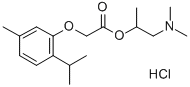 Acetic acid, (thymyloxy)-, 2-(dimethylamino)-1-methylethyl ester, hydr ochloride Structure