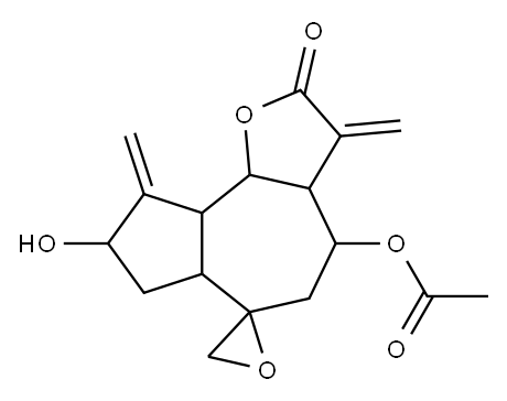 3,3a,4,5,6a,7,8,9,9a,9b-Decahydro-4-acetoxy-8-hydroxy-3,9-bis(methylene)spiro[azuleno[4,5-b]furan-6(2H),2'-oxiran]-2-one|