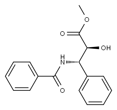 Methyl (2R,3S)-3-(benzoylamino)-2-hydroxy-3-phenylpropanoate Structure